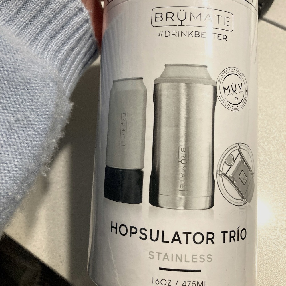Brand new un-opend box Brumate stainless hopsulor Trio 16oz/475ML